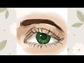 How I Draw a Semi-Realistic Eye | Speedpaint (no voiceover)