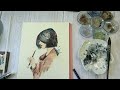 Watercolor painting: 