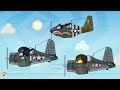ALL EPISODES of Japan and the USA confrontation - Cartoons about tanks