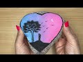 Easy Beautiful Heart Acrylic Painting ❤️ Step By Step | Satisfying ASMR Art