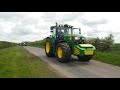convoy of 53 tractors in Lincolnshire