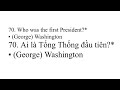100 Câu Hỏi Thi Quốc Tịch Mỹ bằng Tiếng Việt (2024)