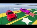 Big & Small McQueen vs Chick Hicks vs Tow Mater vs King Dinoco vs Duch Hudson - BeamNG.Drive