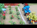 diy tractor mini bridge construction machine | mini farming video