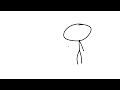 A stick figure's arm disappears