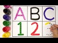 Learn to count, One two three, 123 Numbers, 123, 1 to 100 counting, abc, a to z alphabet - 244