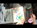 Watercolor Pencil Flower Tutorial