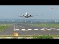WOW BIKIN HEBOH!! Pesawat Garuda Indonesia Boeing 737-800 PK-GUE Take Off Di Pinggir Jalan Raya Solo