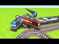 TWO TRAINS BRUTALLY RUNNING ON THE LONGEST DOUBLE LOOPS RAILROAD ▶️ Train Simulator | CrazyRails