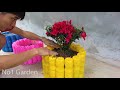 Awesome Ideas, How To Make Amazing Flower Pot From plastic bottles for your Garden