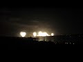 Sydney NYE 2014 midnight fireworks panoramic view