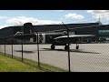 VERA Lancaster and B25 parked Hamilton Warplane Heritage Museum.