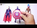 Assemble Marvel Toys - SUPERMAN & SPIDERMAN vs SIREN HEAD EYE - Avengers Superhero - Action figures