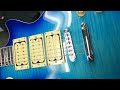 Firefly FFLPS in Blue Burst & 3 pickups.  Unboxing 1-take.