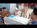 Proses akad nikah & Sungkeman putra ketua Masjid @MASJID_Al_Jamiaturrahmah_Pku