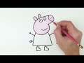 How to Draw Peppa Pig | Cartoon Drawings for beginners | Art Tutorial