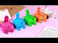 Origami Paper Cat Pop it | How to make paper fidget toy
