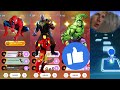 Spiderman 🆚 Thanos 🆚 Hulk 🆚 Iron Man | Marvel Heroes | Tiles Hop Fun Ball