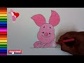 How to Draw the Piglet from Winnie the Pooh || Easy Kids Drawing Step by Step Tutorial !