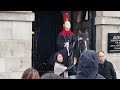 Man Signals to his Partner, Ready to Test the King's Guard 😡 | Horse Guards in London