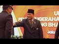 Prabowo Terima Penganugerahan Tanda Kehormatan Bintang Bhayangkara Utama dari Kapolri.