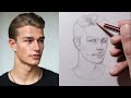 Loomis Method drawing Portrait Step by Step @drawing_tutorial20