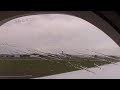 Plane Taking off and landing, aerial view, raining and cloudy, stock footage, creative commons