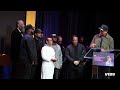 N.W.A accepts Lifetime Grammy Award, Ice Cube jokes about Dr. Dre's absent
