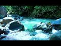 Deep sleep relaxing river sounds mountain stream for healing, recreation, refreshing