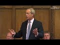 Nigel Farage claims in first Commons speech that John Bercow tried to 'overturn' Brexit