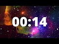 20 Minute Countdown Timer with Alarm and Deep Space Ambient Music | 🌠Deep Space Galaxy 🌠