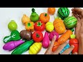 Cutting Wooden Fruit and Vegetables, Carrot, Lemons | Wooden vs Squishy ASMR Pop it