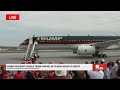 Donald Trump arrives in Atlanta before presidential debate