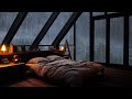Fall Asleep instantly in 3 Minutes - Rain Sounds and Thunder outside the Window for Deep Sleep
