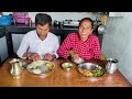 Aaja Girlfriend ra Boyfriend sangai basaya ra dhido khanalako ❤️😅#newvideo #mukbang #organicfarming