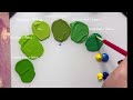 Shades of Green. Which one is your favorite? #green #satisfying #colormixing #color #acrylic #video