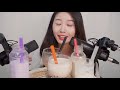 [eng sub] ASMR Handmade sticky bubble tea eating[suna asmr]eating sounds,mukbang