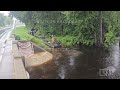 08-08-2024 Lumberton, NC - TS Debby - Significant River Flooding - Boat in Water - Rain and Wind