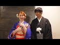 We did a Japanese wedding demonstration!