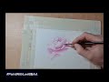 How to Paint a Peony in Watercolours Tutorial by LeeBB Art (Short Version)