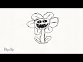 Flowey breathes air (crappy animation)
