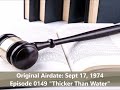 CBS Radio Mystery Theater 0149 Thicker Than Water