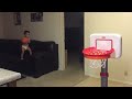 My 2year old son shooting the basketball