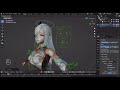 How to make AUTO HAIR and CLOTH  Character Shenhe [Rigify]