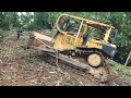 Watch CAT D6R XL Bulldozer Operator Clear the Forest in a Short Time!