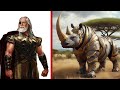 AVENGERS But RHINO 🦏 SUPERHEROES 🔥 All Characters (Marvel & DC) 2024 💥