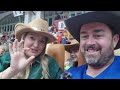 New Zealand Family see Bull Riding for the first time! (Trying TEXAS stadium food)