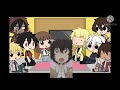 Comic Relief Anime Characters react to Amvs || ORIGINAL || 1/2 || BSD, DS, SC, KLK ||