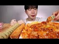 ASMR MUKBANG FIRE ROSE JJIMDAK FRIED SHIMPS RICE BALL EATING SHOW