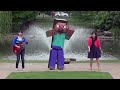 HAPPY by Pharrell - Minecraft Steve Real Life